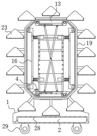 Adjustable seedling raising frame for agricultural planting