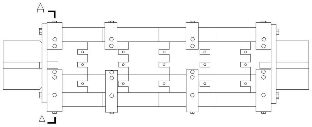 Self-locking assembly type buckling-restrained brace for nuclear island structure