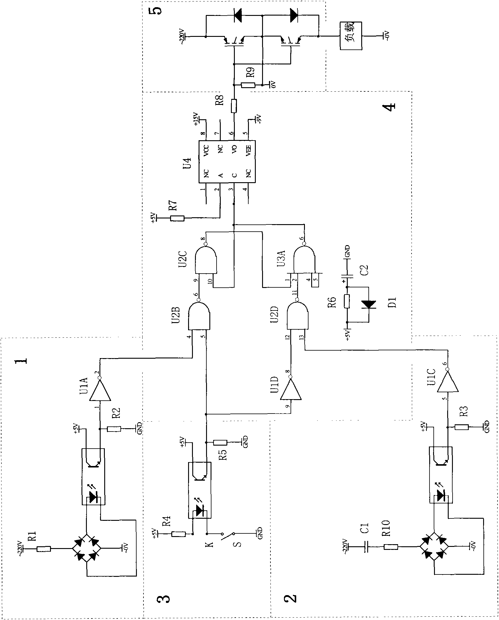 Zero-current switched-off solid state relay