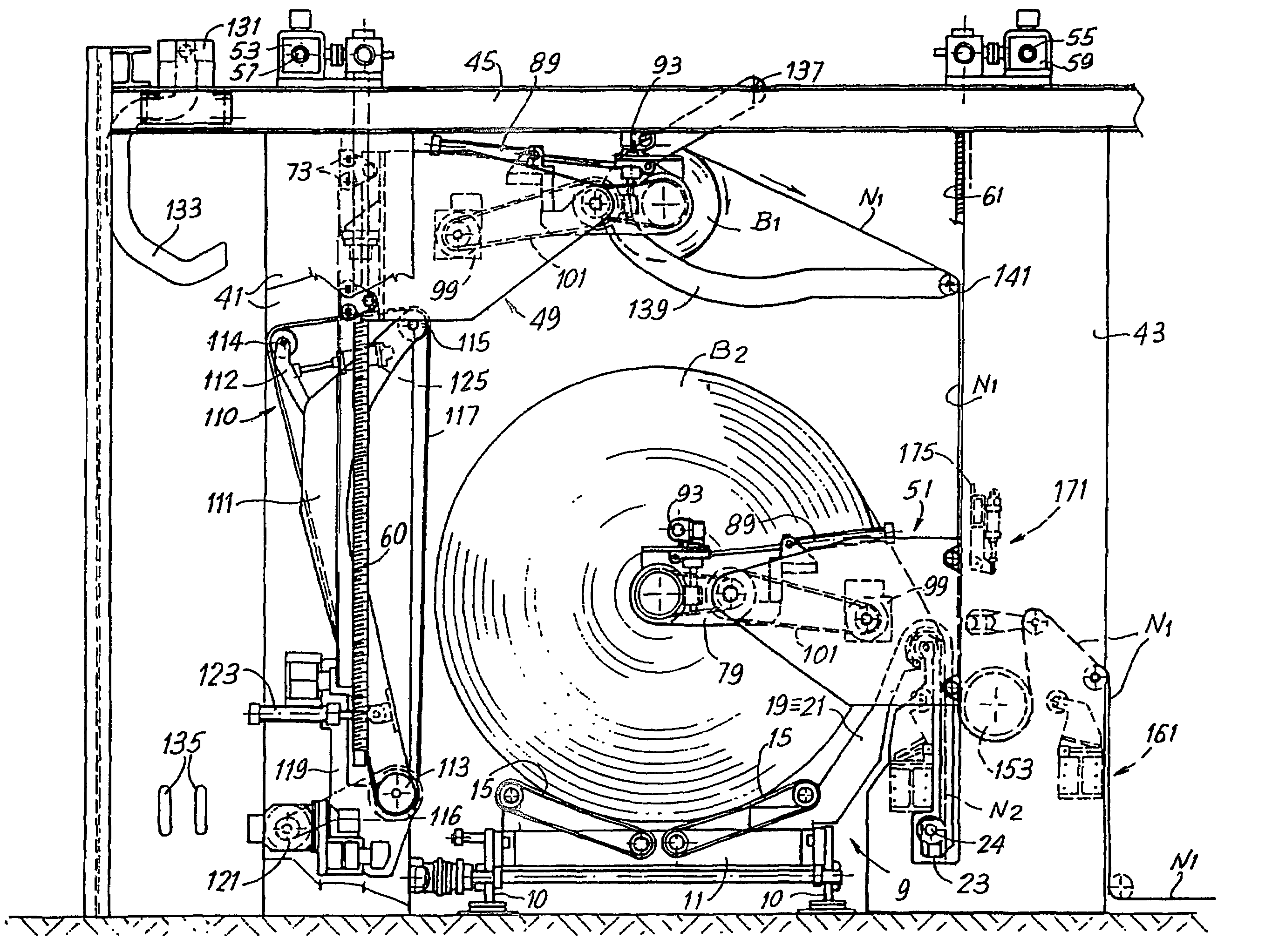 Automatic and continuous unwinder device for supplying web-like material from reels