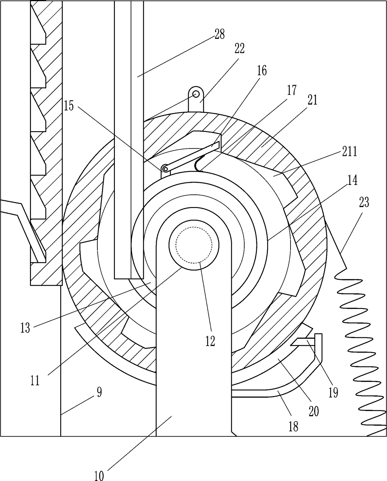 Tobacco packaging press device