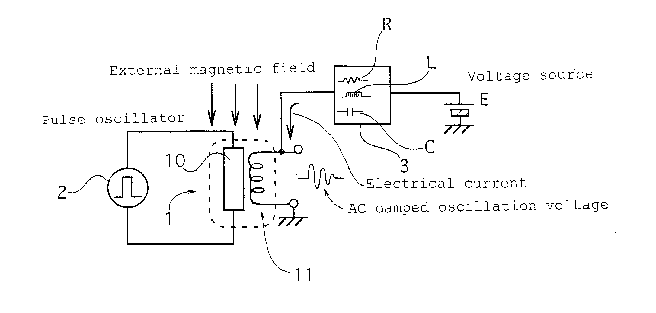 Magnetic field detecting device