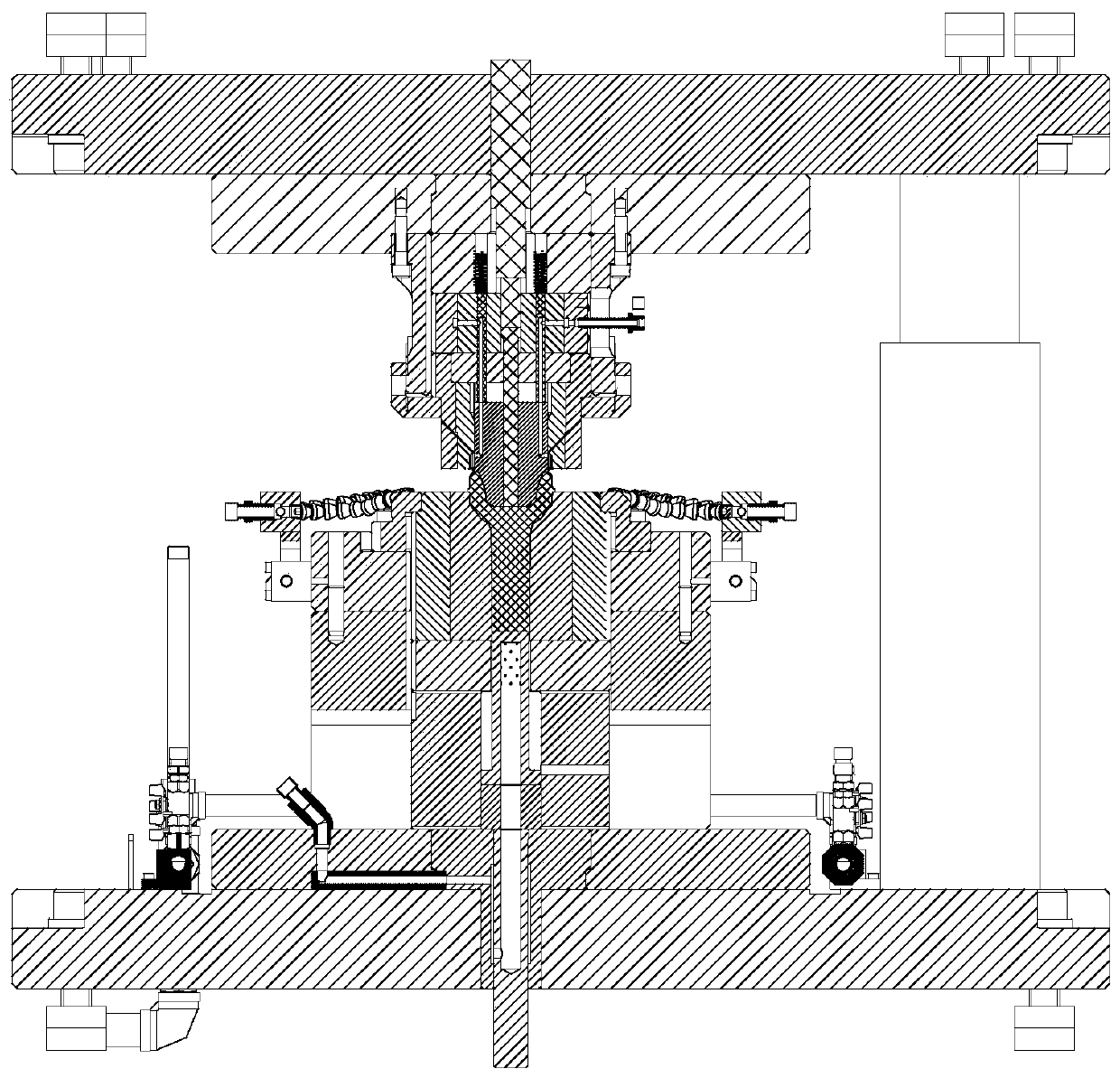 Hot-forging die lower die with internal cooling function and cooling method thereof