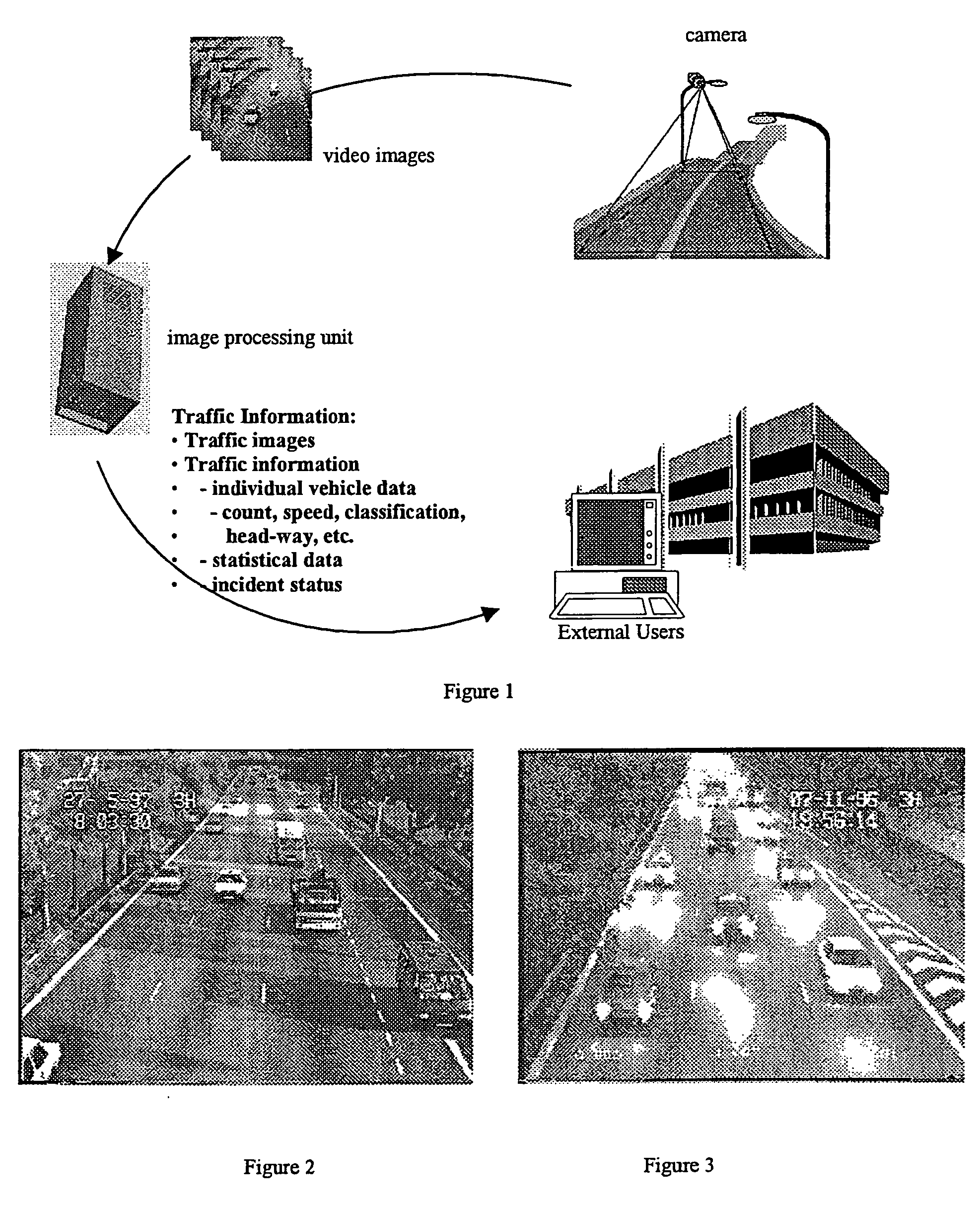 Image processing techniques for a video based traffic monitoring system and methods therefor