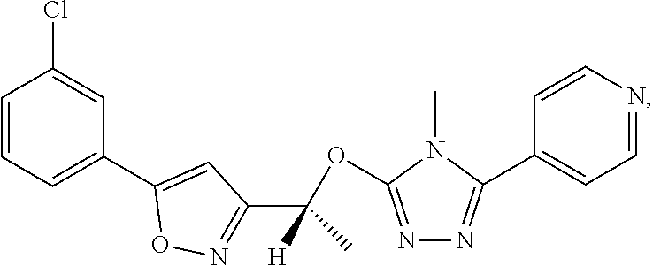 4-[5-[(rac)-1-[5-(3-Chlorophenyl)-3-isoxazolyl]ethoxy]-4-methyl-4H-1,2,4-triazol-3-yl]pyridine . . . .