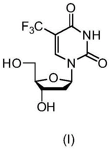 New crystal form of trifluridine, and preparation method thereof