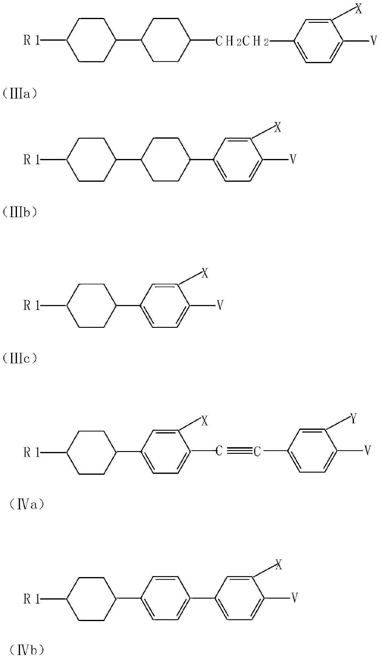 TN first minimum nematic liquid crystal mixture and method for preparing same