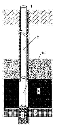 Protection process of underground drilling hole