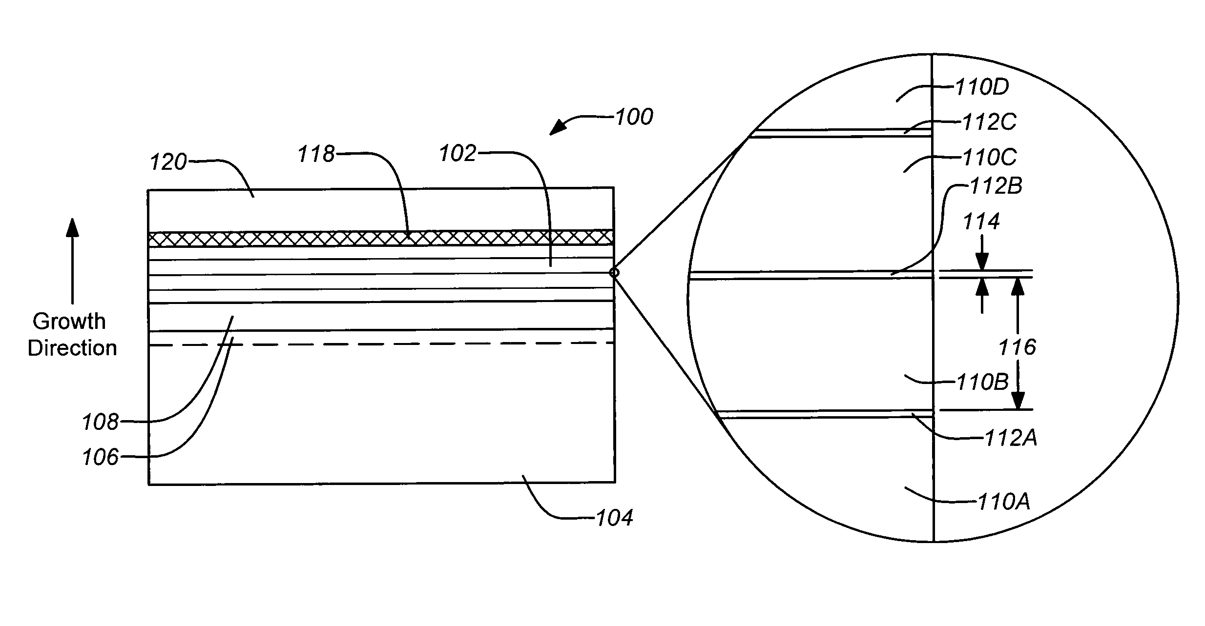 Digital alloy absorber for photodetectors