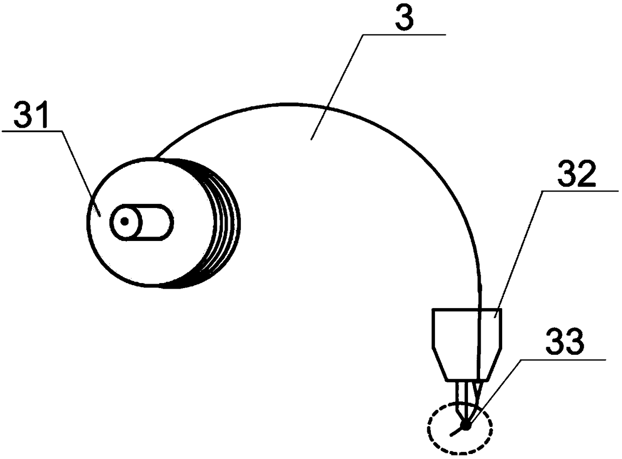 Laser additive manufacturing system and method for polymer wire