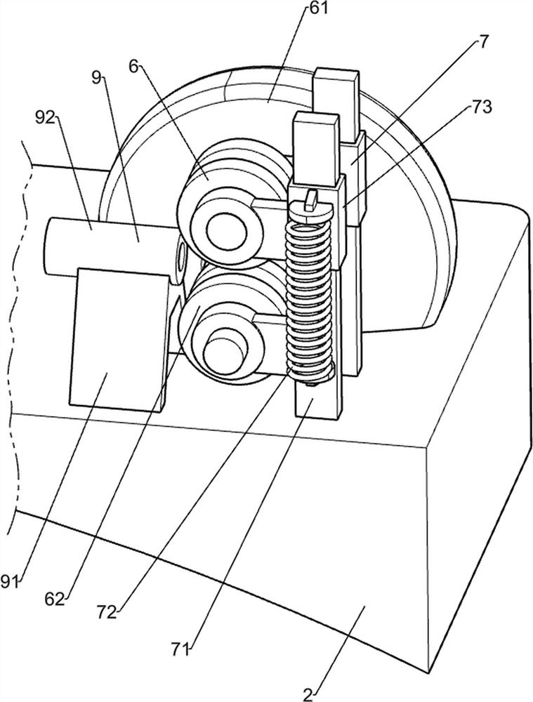 Wire core penetrating equipment for manufacturing automobile inhaul cable