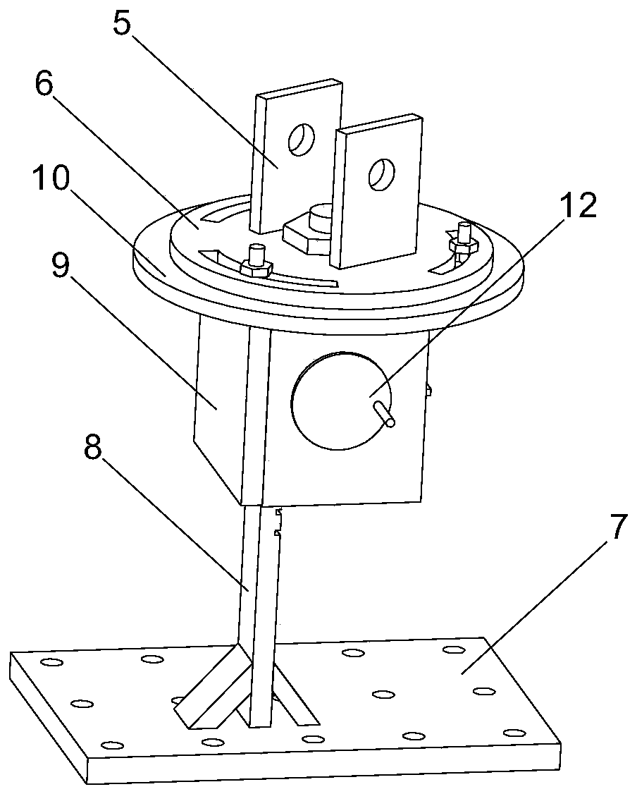 A torsion beam endurance test device and a test method using the device