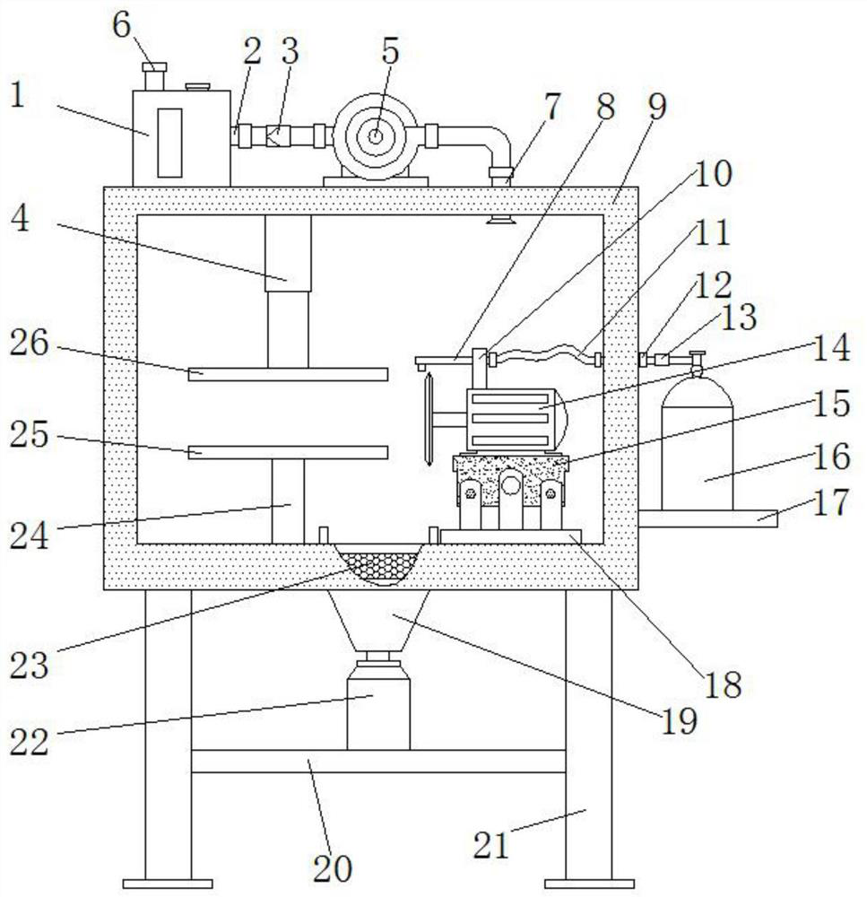 A safe and automatic dismantling device for controllable discharge of waste hard-shell lithium-ion power batteries