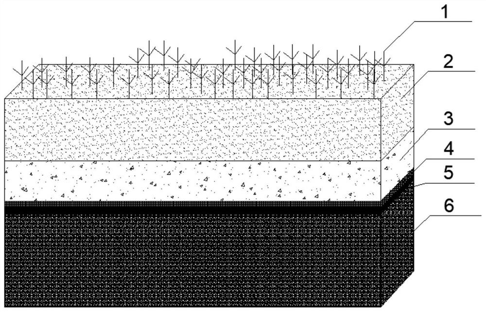 Double-substrate-layer green roof structure designed for local climate differentiation