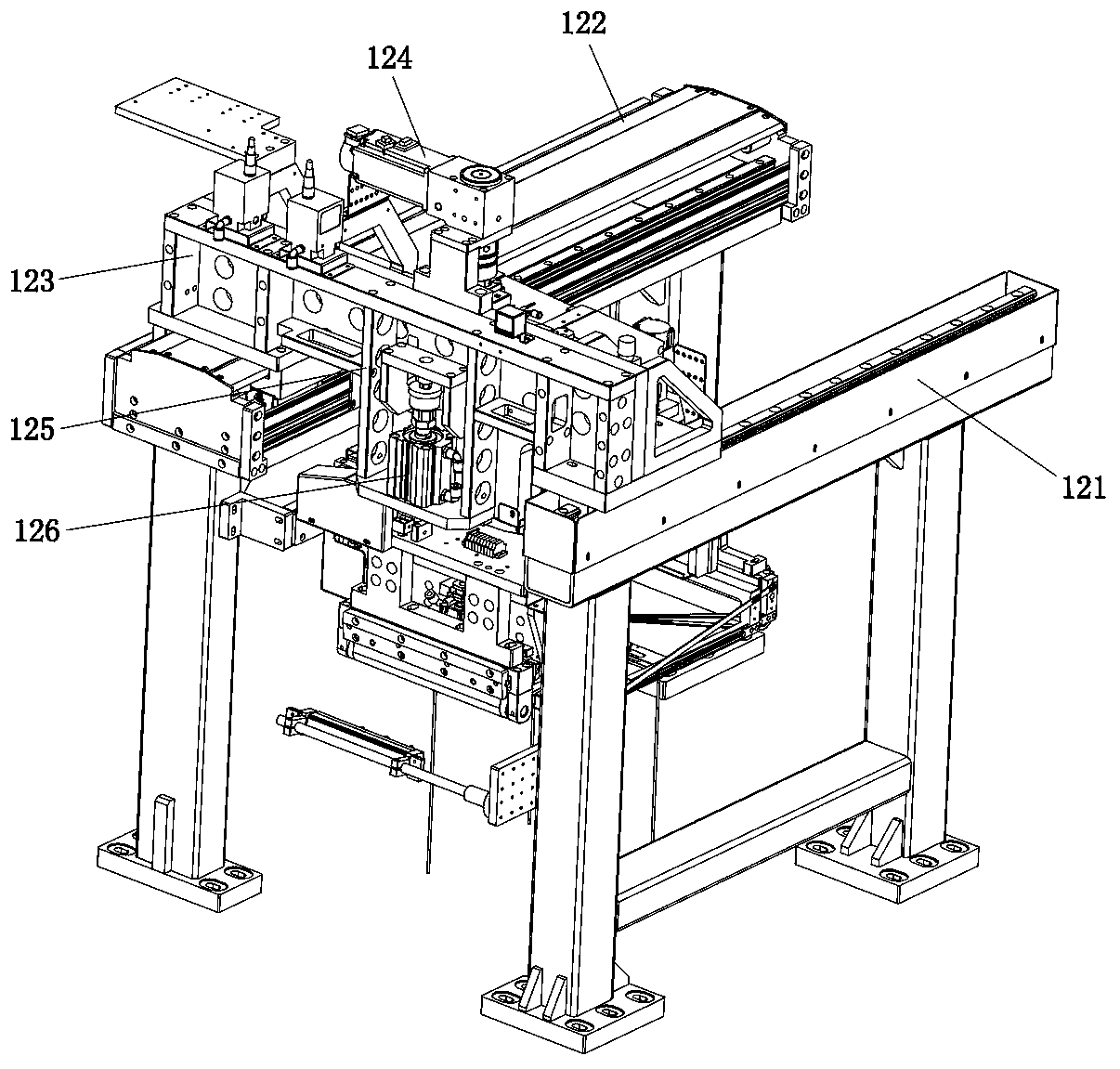 OLED flexible laminating device and laminating process thereof