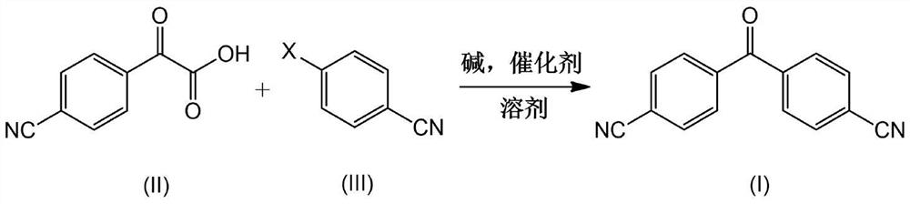 Preparation method for key intermediate of letrozole