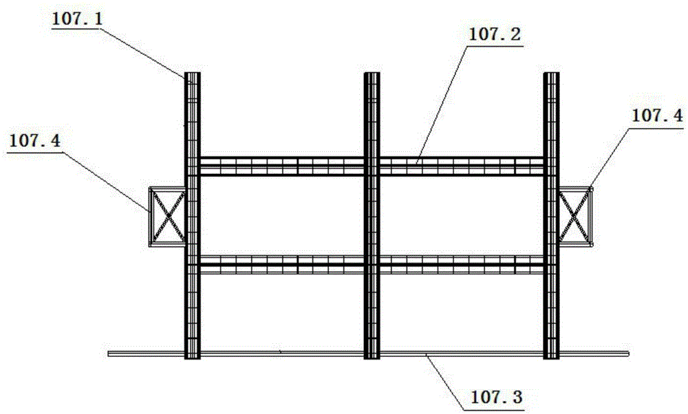 Pile top supporting walking type moving piling platform