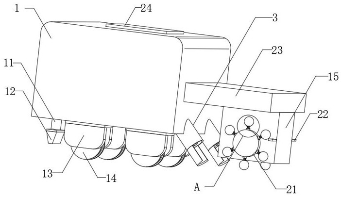 Energy-saving and environment-friendly rail transit rapid cleaning device