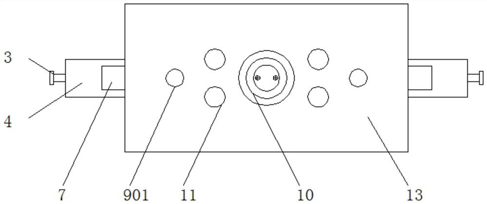 High-precision punch forming die for ceiling crossbeam in bullet train carriage