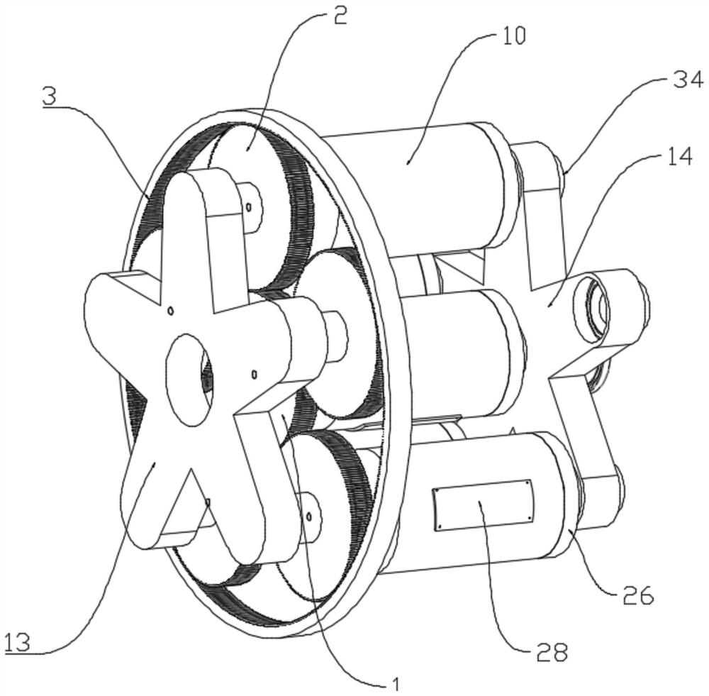 Centrifugal swing type strengthened grinding machining device