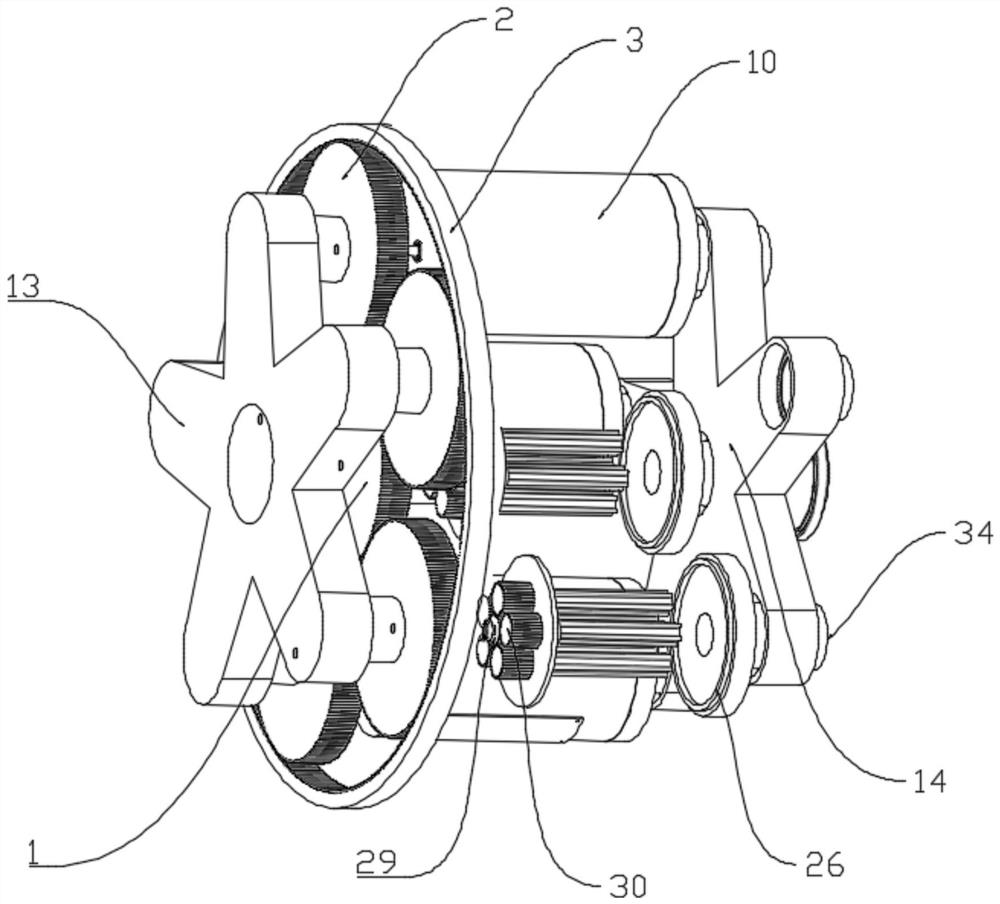 Centrifugal swing type strengthened grinding machining device