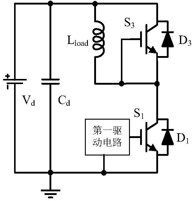 Power device dynamic characteristic testing circuit with thermoelectric decoupling function and testing method thereof