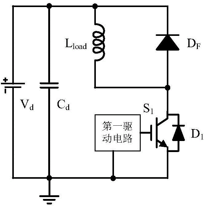 Power device dynamic characteristic testing circuit with thermoelectric decoupling function and testing method thereof