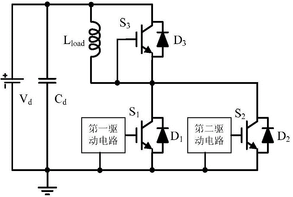 Power device dynamic characteristic testing circuit with thermoelectric decoupling function and testing method thereof