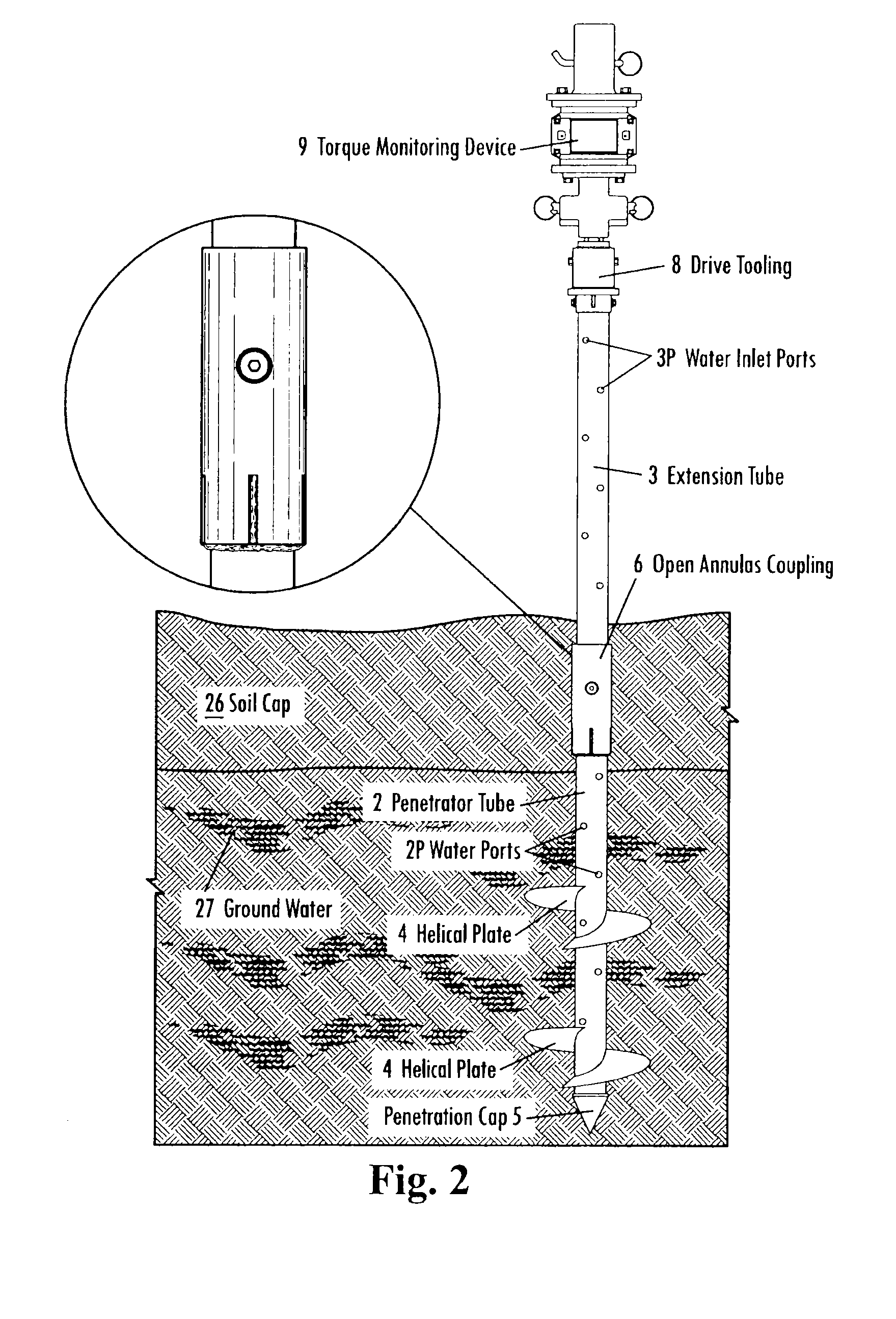 Direct Torque Helical Displacement Well and Hydrostatic Liquid Pressure Relief Device