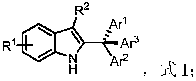 Preparation method of anti-tumor indole compound, indole compound and application