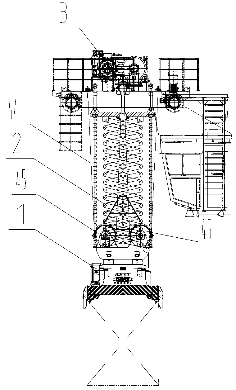 Hoisting mechanism and gantry crane