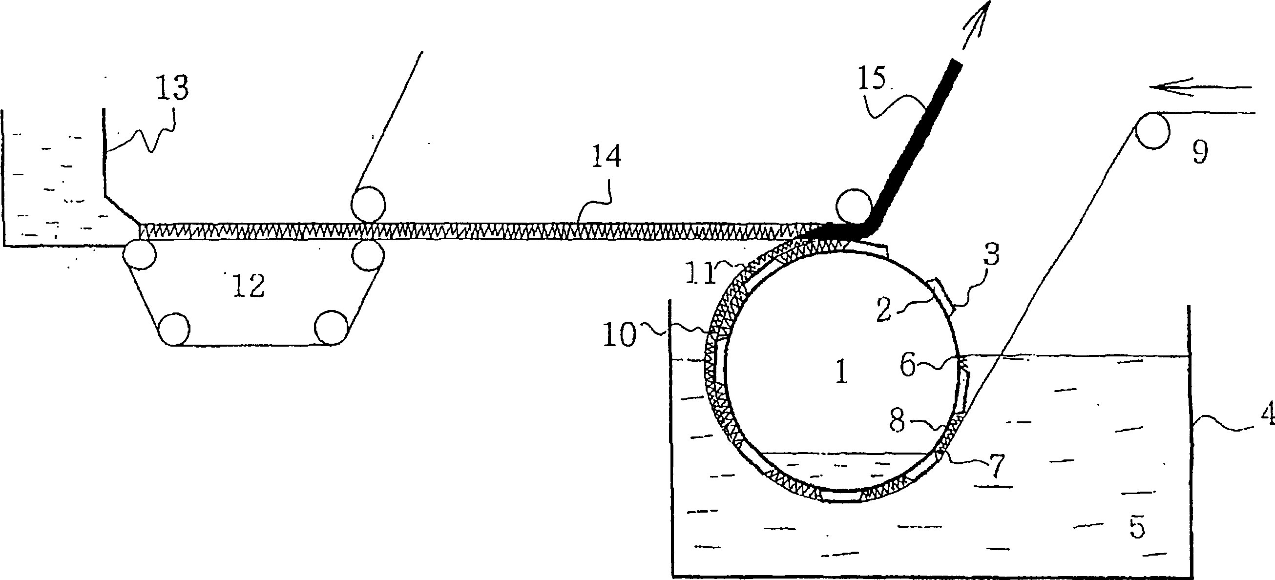 Method and device for producing fraud-proof paper and fraud-proof paper