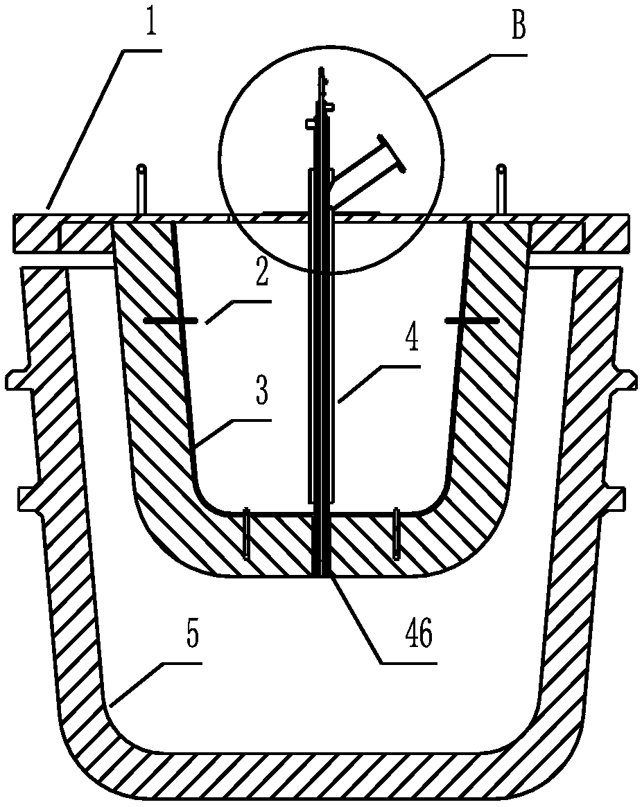 Oxygen-rich intelligent temperature-control ladle baking device and using method thereof