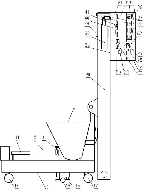 Automatic wall plastering machine