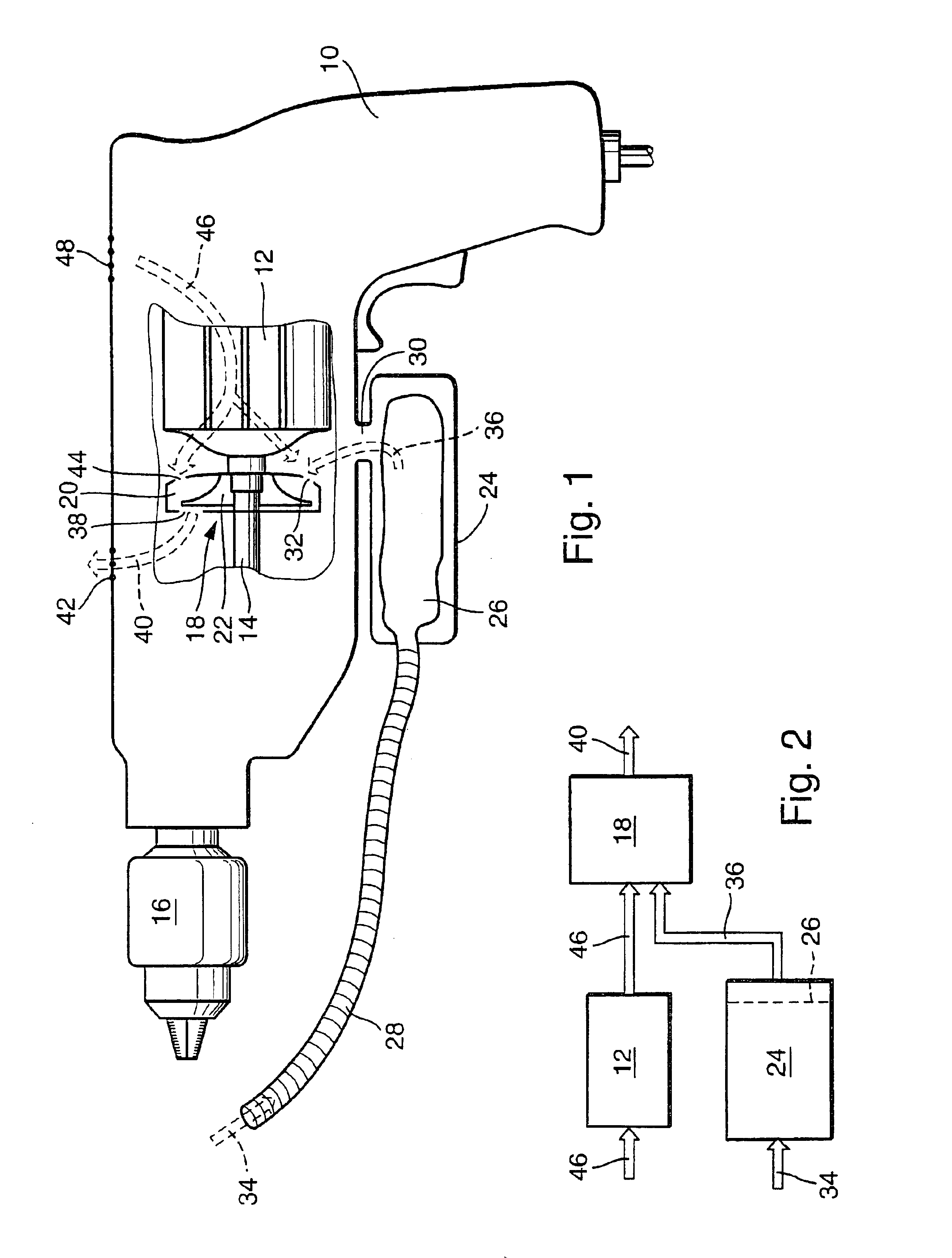 Hand tool comprising a dust suction device