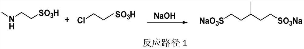 Production method of N, N-bis (2-sulfonic acid ethyl)-1-alkylamine