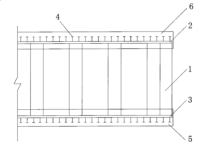 Corrugated steel ventral shield preflex composite beam and construction method thereof