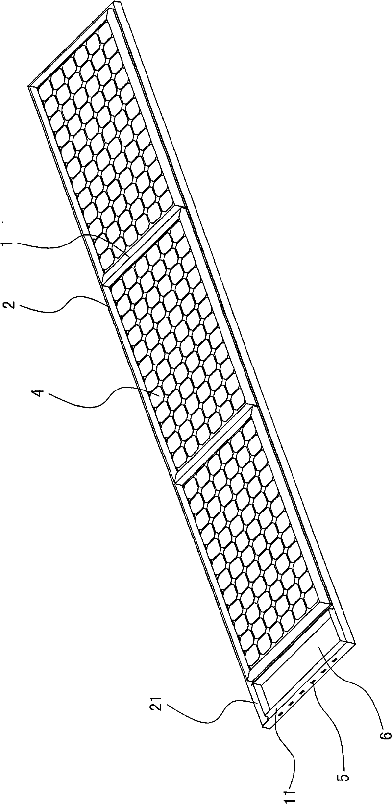 Photovoltaic solar cell module profile frame