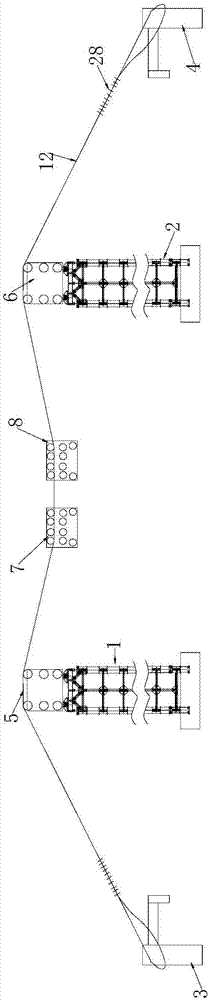 System of cable hoisting and swivel construction