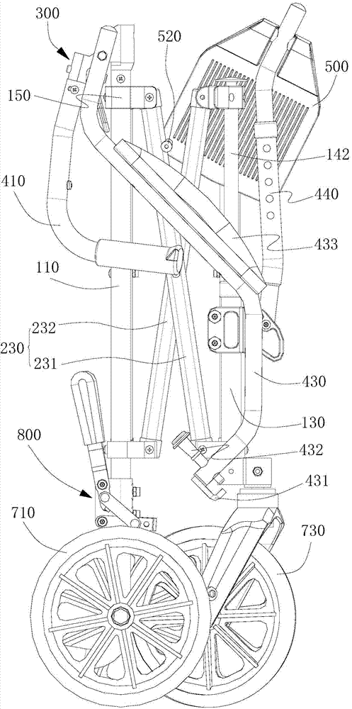 Foldable wheelchair