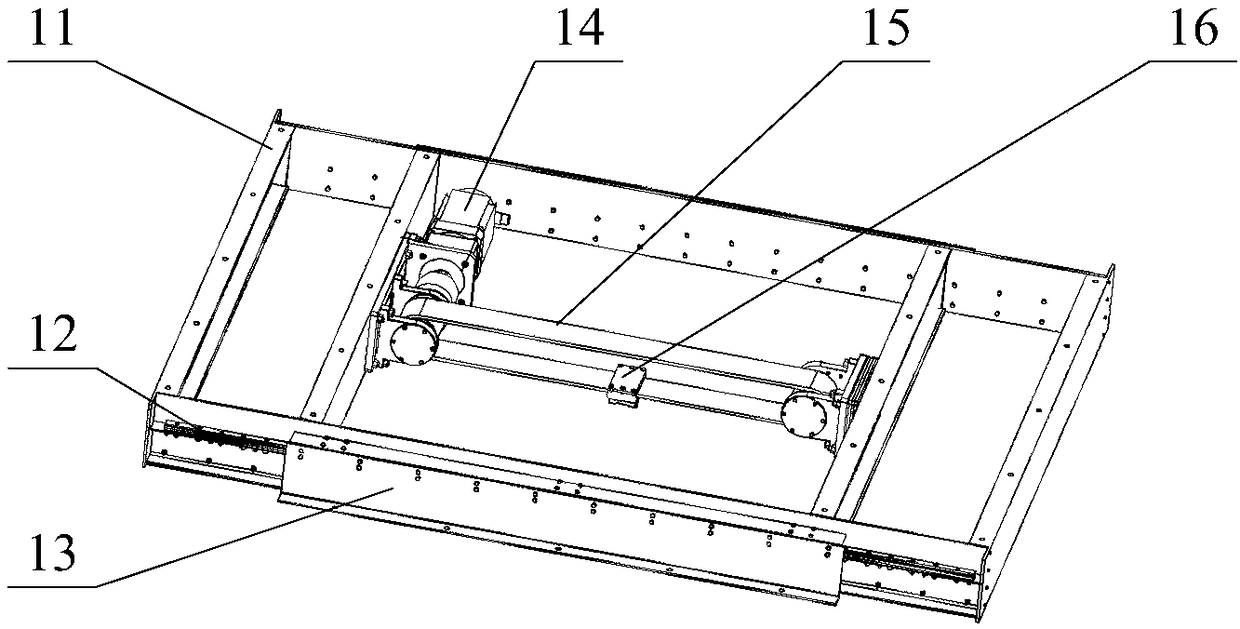 Automatic stacking device on bagged material loading machine