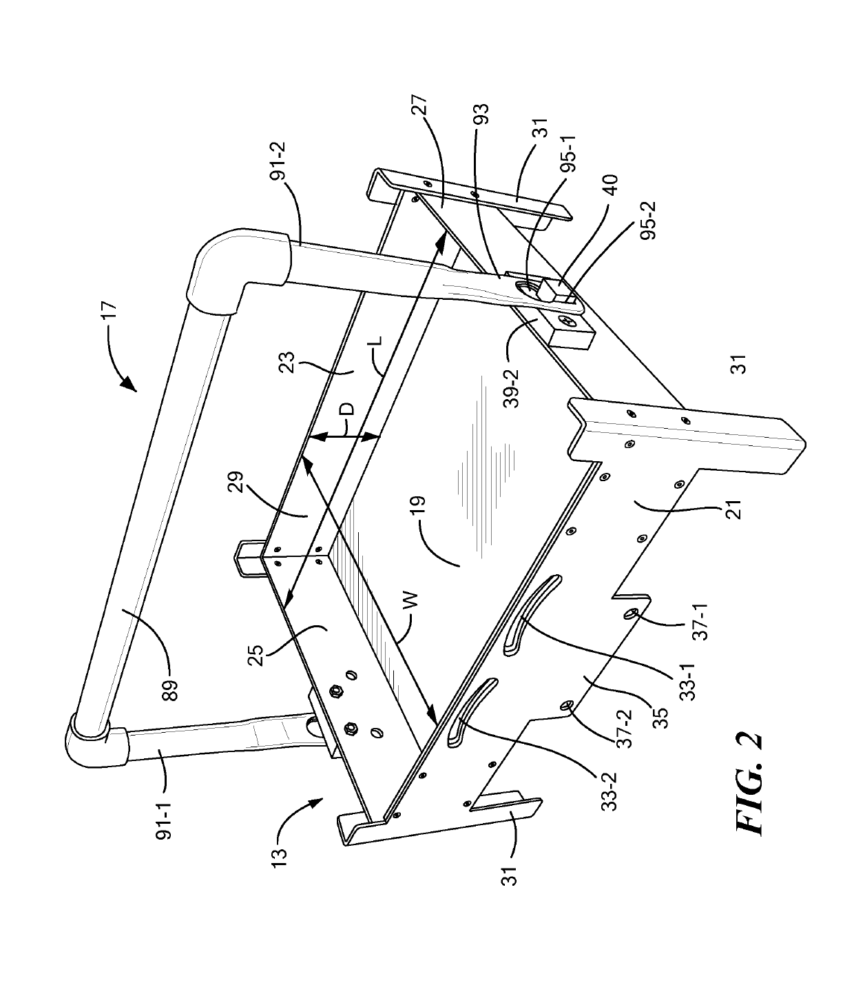 Detachable tray for a ladder