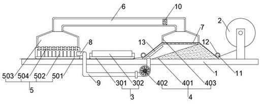 Textile cloth ironing and winding device