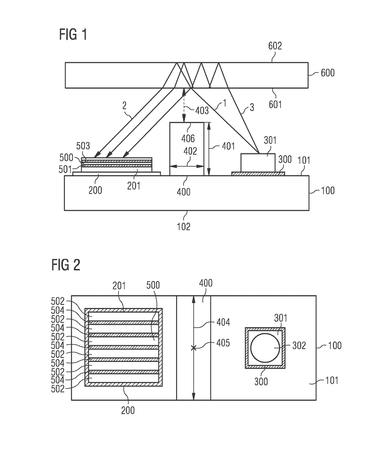 Optical proximity sensor arrangement and method for producing an optical proximity sensor arrangement