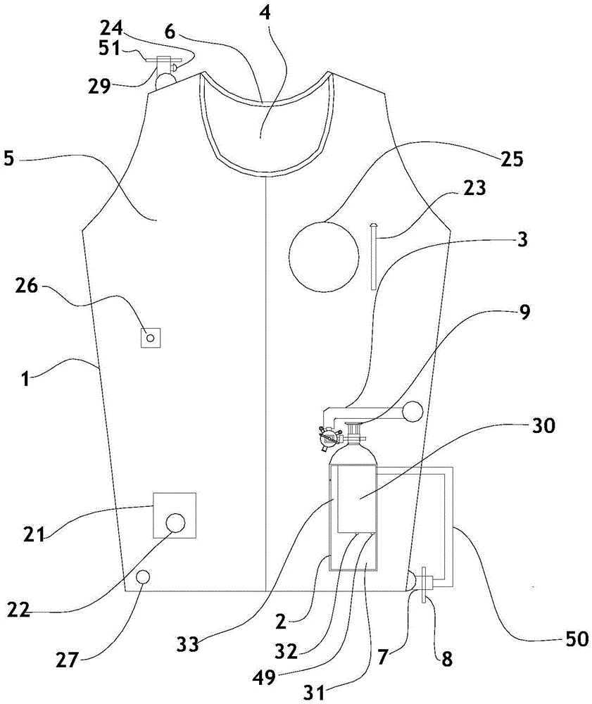 Thermal insulation vest