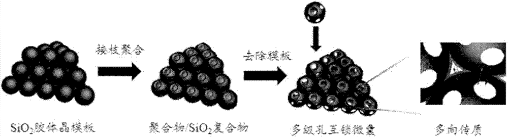 Preparation method for polymer-based hierarchical porous structure interlocking microcapsule