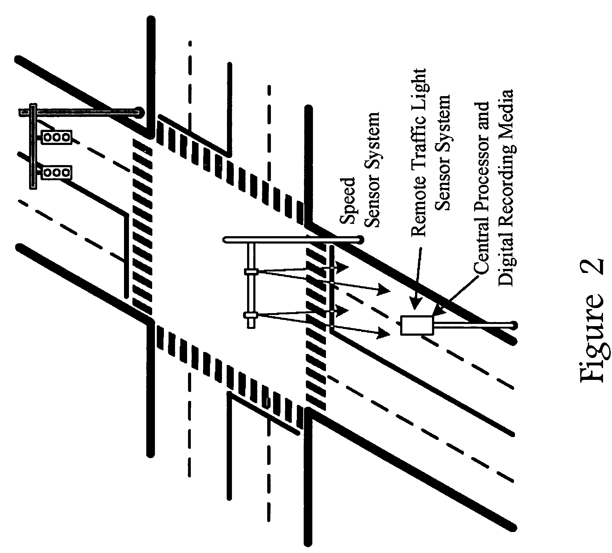 Traffic light status remote sensor system