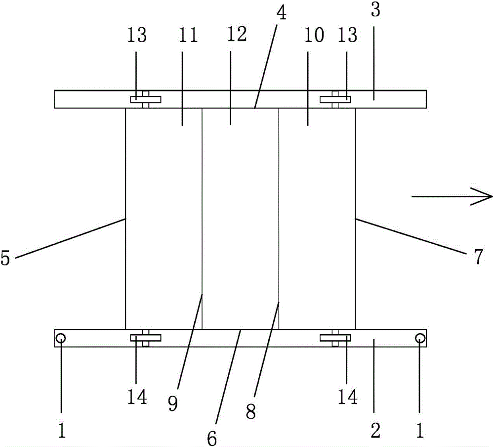 Sand and lime tiling device for laying floor tiles