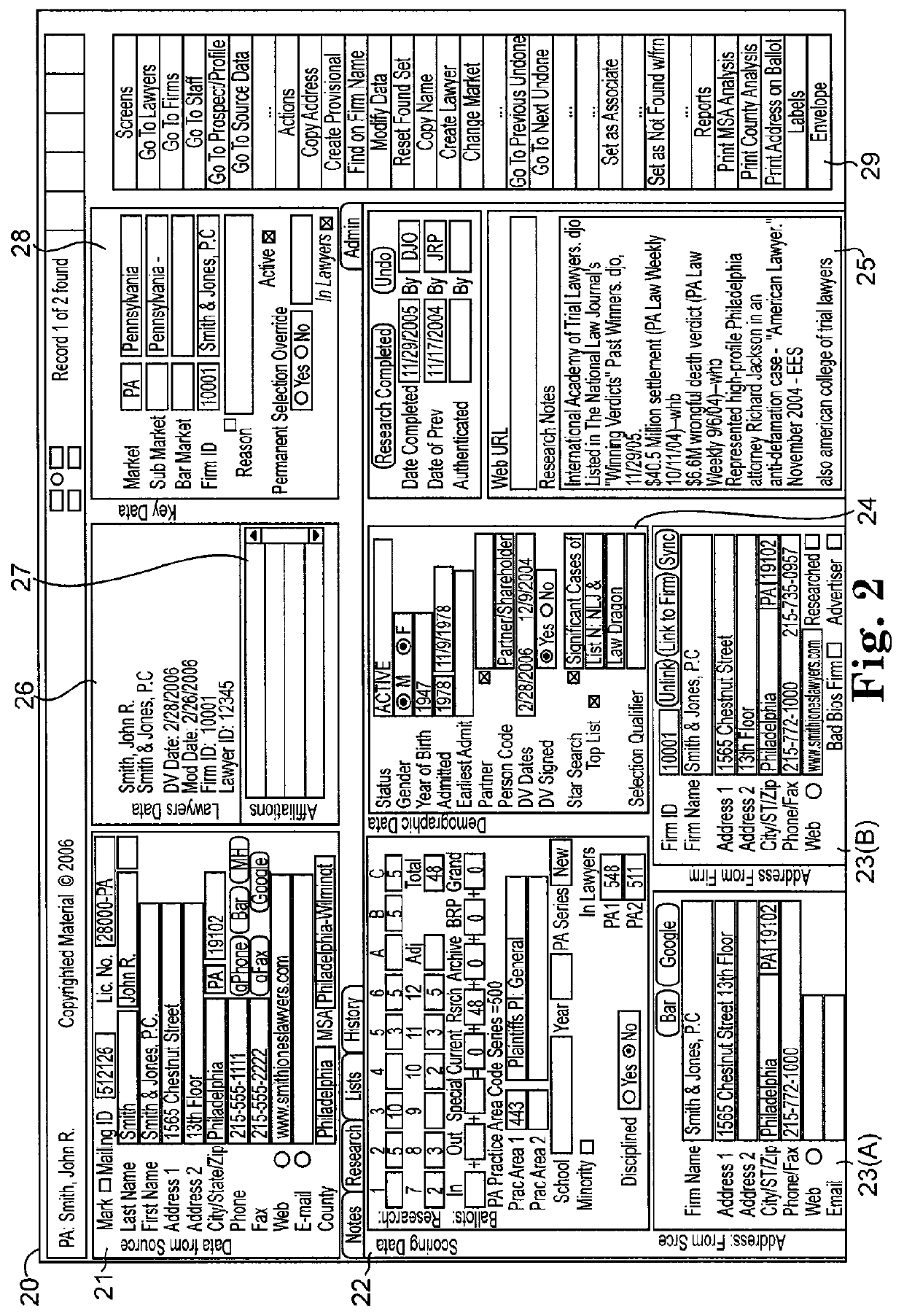 System and method for identifying excellence within a profession