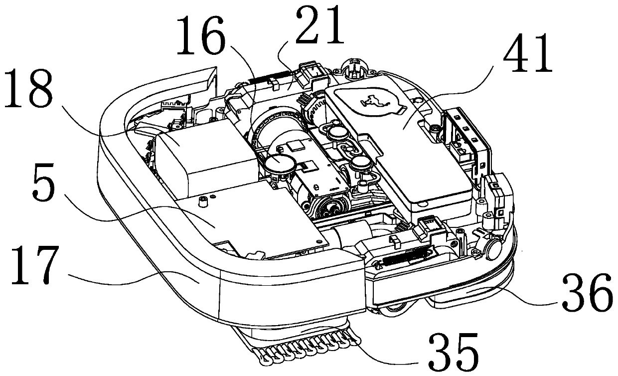 Intelligent mopping machine and its working state automatic identification and protection method